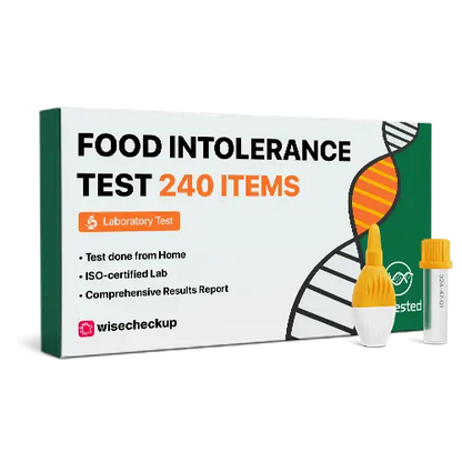 Food Intolerance Lab Test (240 items) GetTested