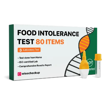 Food Intolerance Lab Test (80 items) GetTested